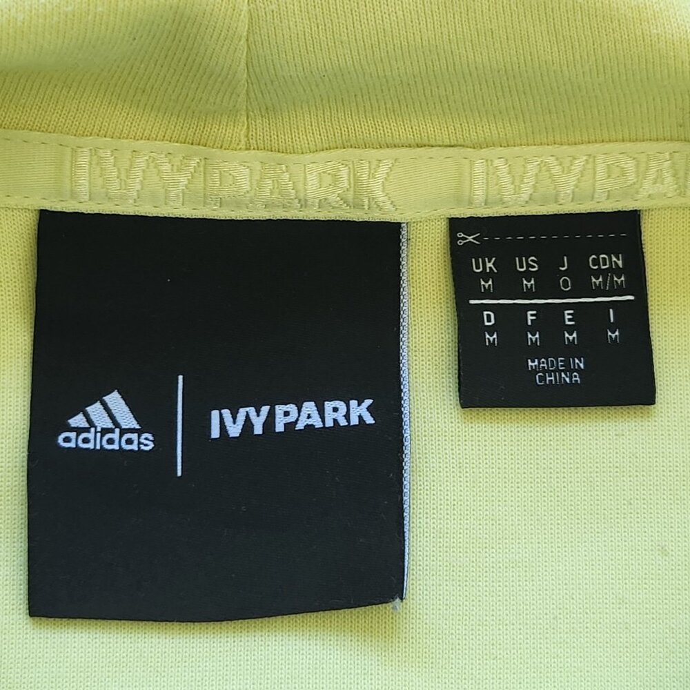 Adidas X Ivy Park Beyonce Yellow Hooded Sweatshirt Oversized Unisex Sporty Cute - Picture 7 of 13